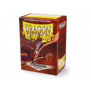Crimson - Matte Card Sleeves (100ct) - Dragon Shield Crimson - Matte Card Sleeves (100ct) - Dragon Shield