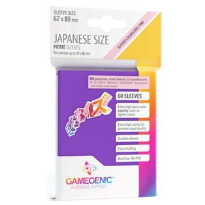 PRIME JAPANESE SIZED SLEEVES PURPLE - GAMEGENIC