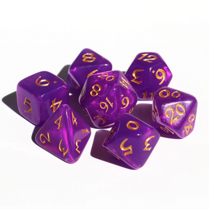 7pc RPG Set - Calypso with Gold - Die Hard Dice