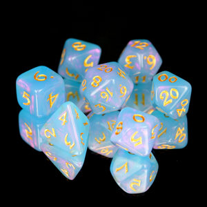 7pc RPG Set - Rumara with Gold - Die Hard Dice