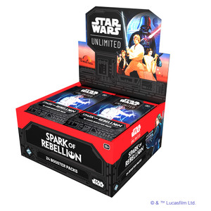 STAR WARS - UNLIMITED - SPARK OF REBELLION - BOOSTER DISPLAY BOX STAR WARS - UNLIMITED - SPARK OF REBELLION - BOOSTER DISPLAY BOX