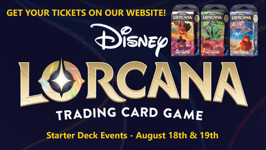 Disney Lorcana Trading Card Game is coming to Atlantis Hobby!  Special Learn to Play Events on release weekend. Disney Lorcana Trading Card Game is coming to Atlantis Hobby!  Special Learn to Play Events on release weekend.