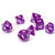 7-Set Purple Transparent - Sirius Dice
