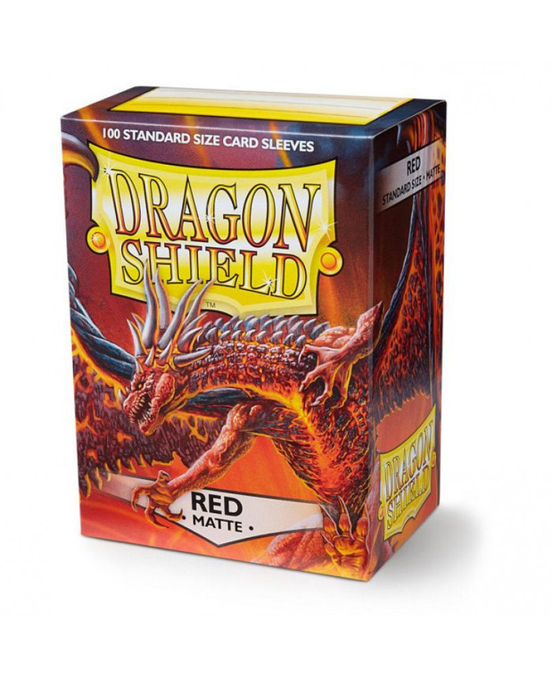 Red - Matte - Dragon Shield Sleeves (100ct)