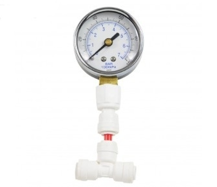 RO Pressure Gauge 1-100 PSI (Air Filled)