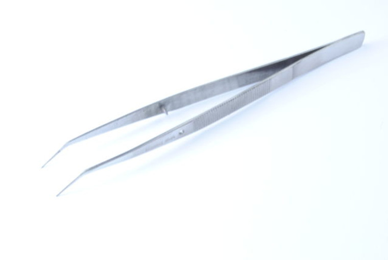 Stainless Steel Tweezer 10" - Curved End