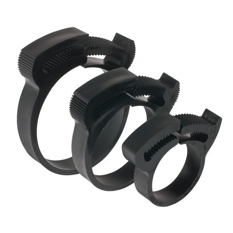 Plastic Hose Clamps - Ratcheting