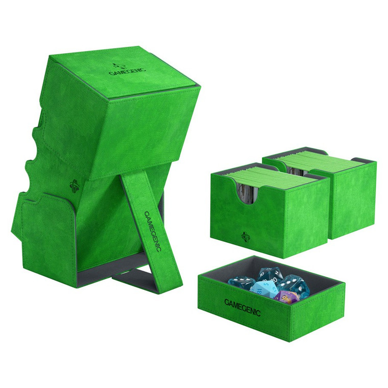 Green StrongHold 200+ Convertible Deck Box - GameGenic