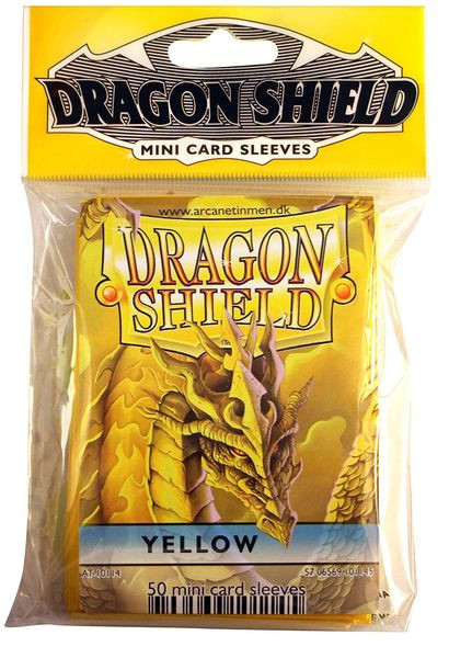 Yellow - Classic Mini - Dragon Shield Sleeves (50ct) - Atlantis Hobby
