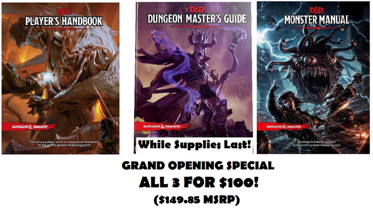 Special - Player's Handbook, Dungeon Master's Guide, & Monster Manual - D&D