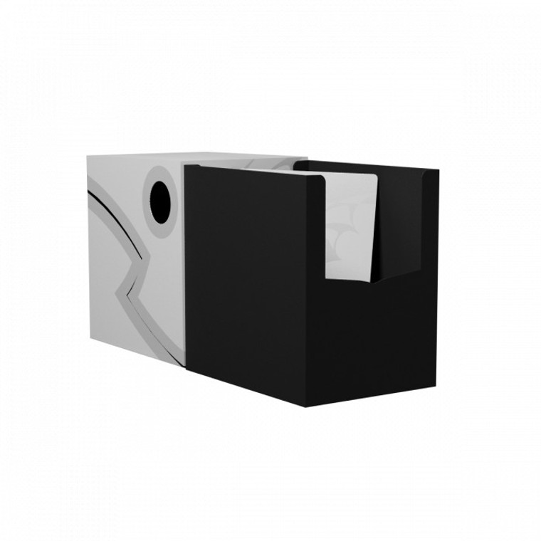 Double Shell Ashen White/Black - Deck Box - Dragon Shield
