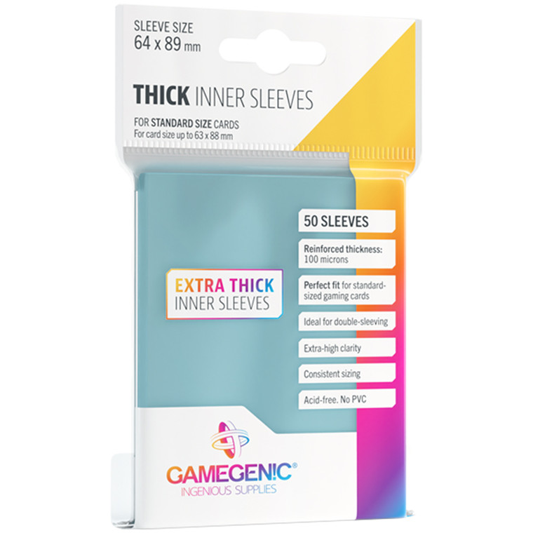 THICK INNER SLEEVES - GAMEGENIC