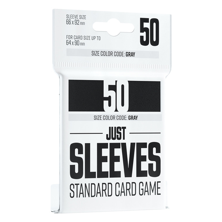 JUST SLEEVES - 50 PACK - BLACK - GAMEGENIC