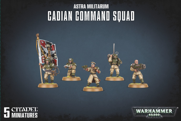 WARHAMMER - ASTRA MILITARUM - CADIAN COMMAND SQUAD - GAMES WORKSHOP