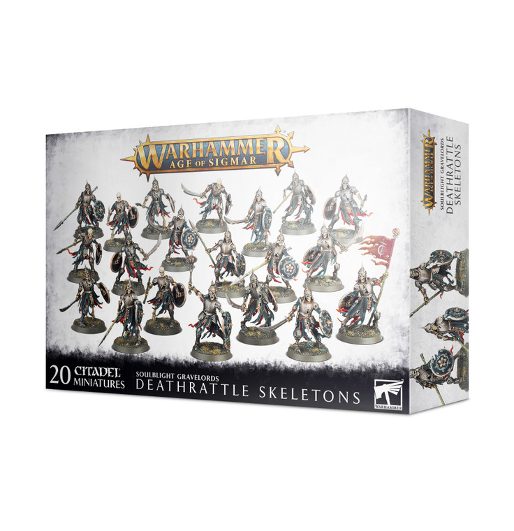 WARHAMMER - AGE OF SIGMAR - SOULBLIGHT GRAVELORDS - DEATHRATTLE SKELETONS - DEATHRATTLE SKELETONS