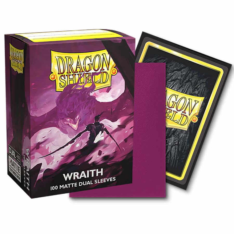 DUAL SLEEVES - MATTE WRAITH (BOX OF 100) - DRAGON SHIELD