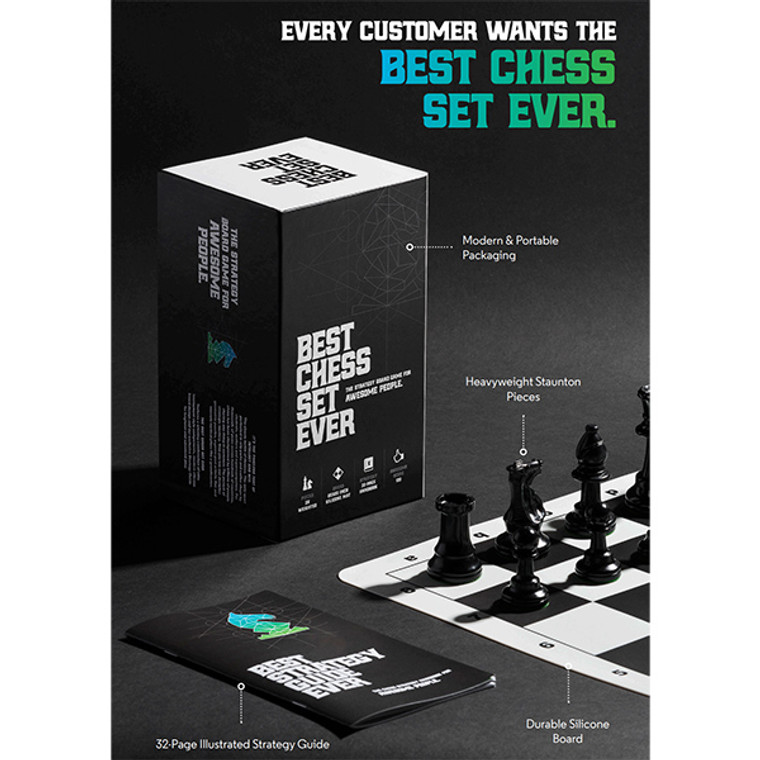 Best Chess Set Ever - Modern Heavyweight Edition - Board Game