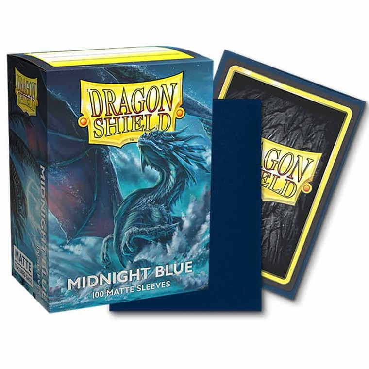 Matte Sleeves - Midnight Blue - Dragon Shield