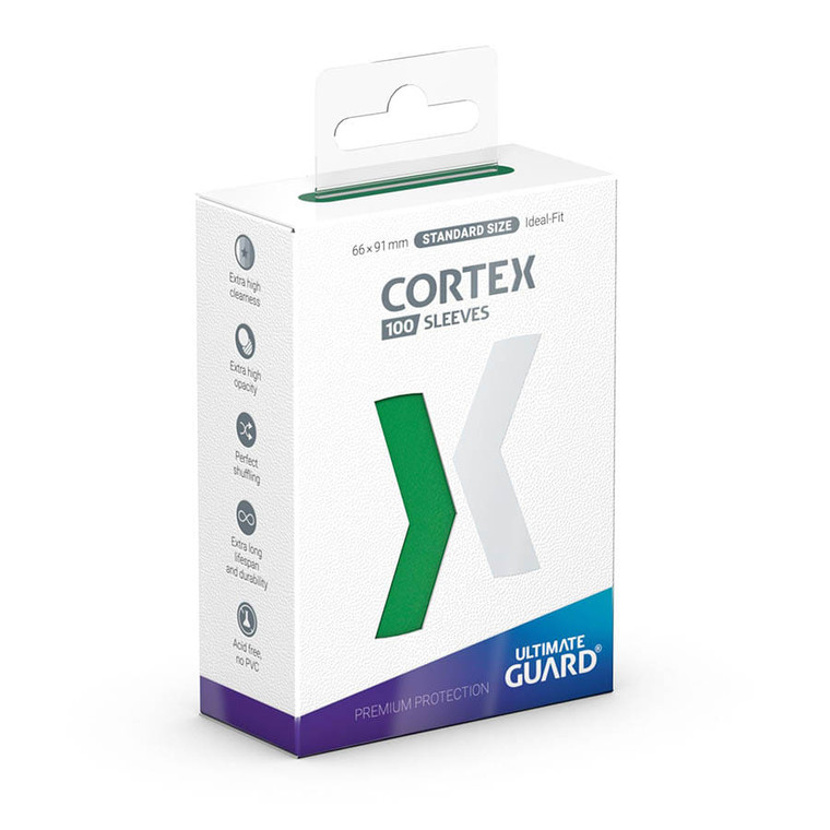 Cortex Matte Sleeves - Green (100ct) - Ultimate Guard