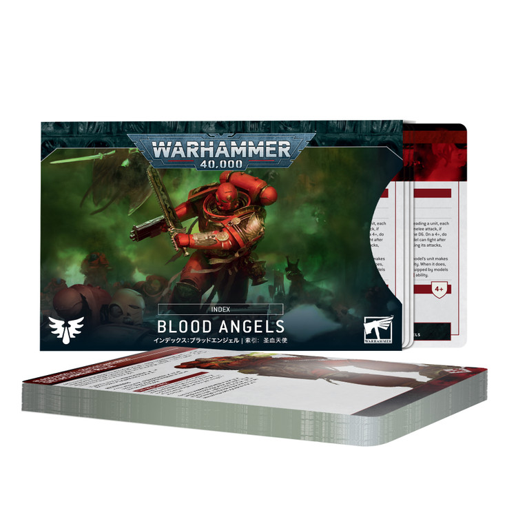 INDEX CARDS: BLOOD ANGELS - WARHAMMER