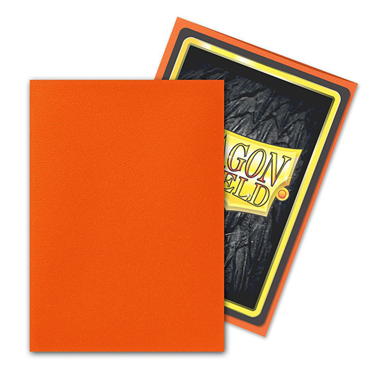 Tangerine Matte Sleeves - 100ct - Dragon Shield