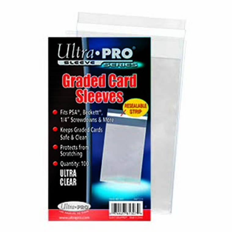 Card Sleeves - 3- 3/4" X 5-3/4" - Graded Resealable (100) - Ultra Pro