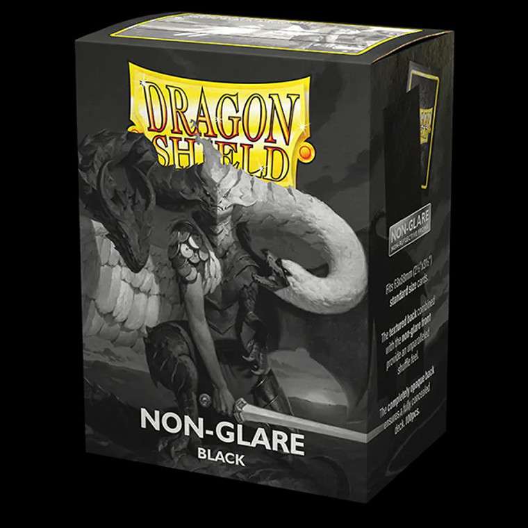 Matte Non-Glare Black V2 - Card Sleeves (100 ct.) - Dragon Shield