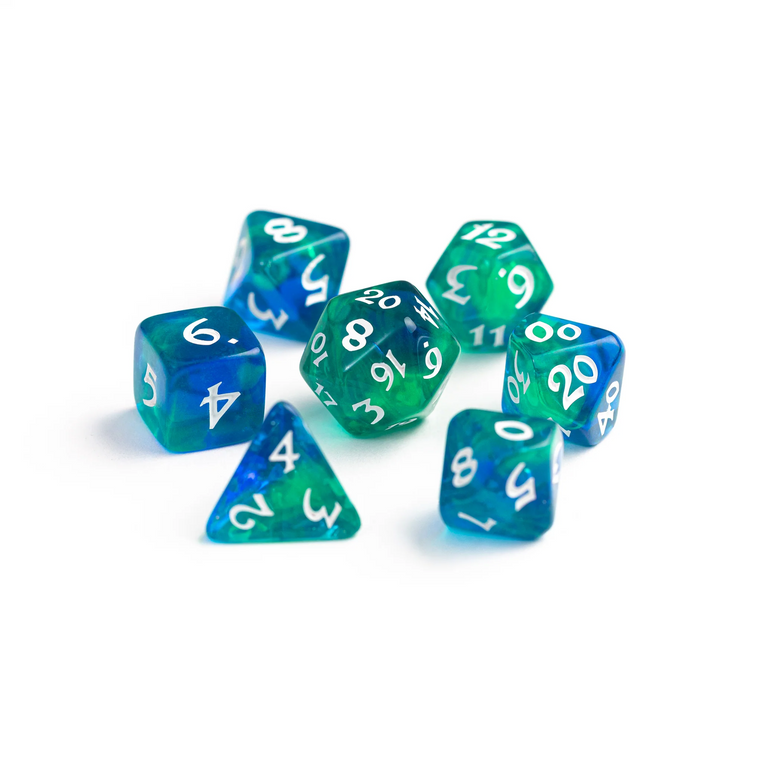 7pc RPG Set - Elessia Cosmos Nova - Die Hard Dice