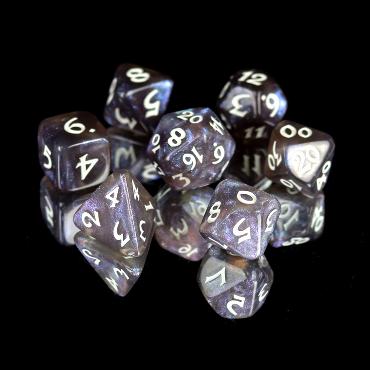 7pc RPG Set - Passion with White - Die Hard Dice