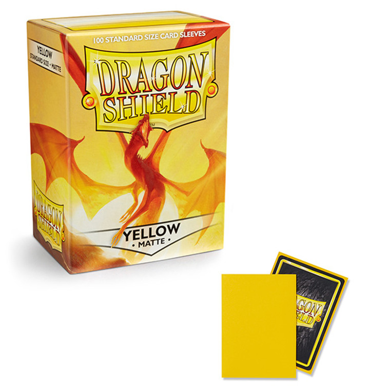 Matte Yellow - Standard Card Sleeves - Arcane Tinmen