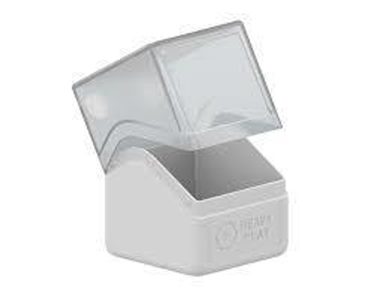 Heavy Play - RFG Deck Box 100 Double Sleeved - Cleric White