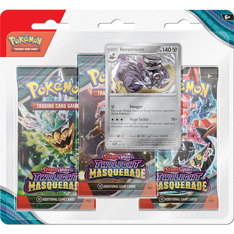 Twilight Masquerade - 3 pack Blister with Promo - Pokemon