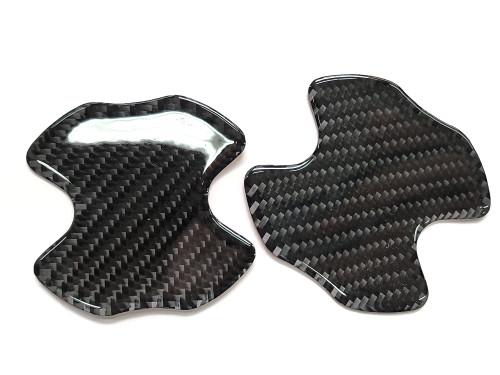 Tuner Image | 2pcs - Door Handle Bowl Cover Anti Scratch - Real Carbon Fiber