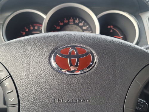 Tuner Image Steering Wheel Emblem for Toyota "T" Logo - Red