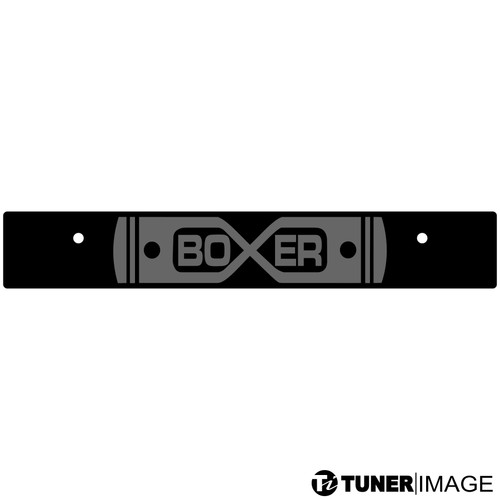 Tuner Image "BOXER" Vanity License Plate Delete