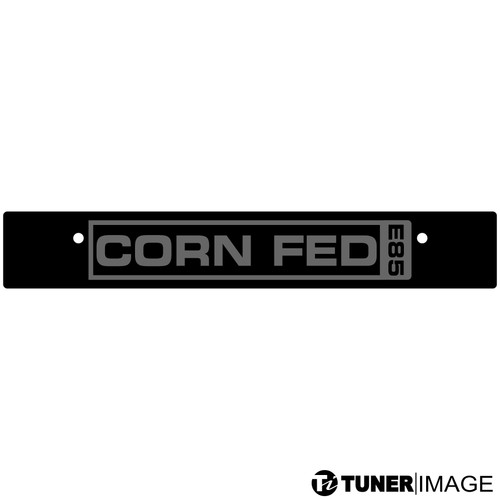 Tuner Image "CORN FED E85" Vanity License Plate Delete