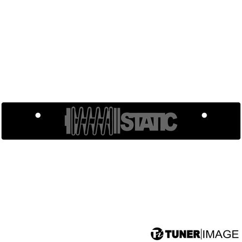 Tuner Image "STATIC" Vanity License Plate Delete