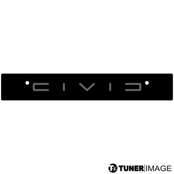 Tuner Image "CIVIC" Vanity License Plate Delete