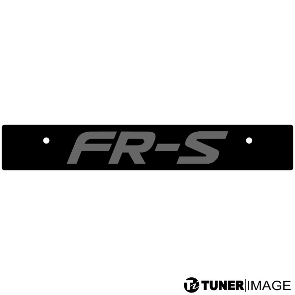 Tuner Image "FR-S" Vanity License Plate Delete