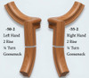 7050 or 7055 2-Rise Quarter-Turn Gooseneck - American Cherry