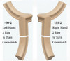 7050 or 7055 2-Rise Quarter-Turn Gooseneck - Soft Maple