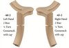 7060 Left Hand or 7065 Right Hand Goosenecks with Quarter-turn Caps - Birch