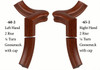 7060 Left Hand or 7065 Right Hand Goosenecks with Quarter-turn Caps - Brazilian Cherry