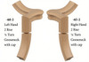 7060 Left Hand or 7065 Right Hand Goosenecks with Quarter-turn Caps - Hard Maple