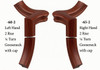7060 Left Hand or 7065 Right Hand Goosenecks with Quarter-turn Caps - Mahogany