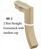 7088 2-Rise Gooseneck with Tandem Cap - Poplar