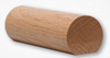 6040 1-5/8" x 1-3/48" Round Handrail with Flat Bottom, Alder
