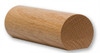 6040 1-5/8" x 1-3/48" Round Handrail with Flat Bottom, Ash