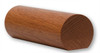6040 1-5/8" x 1-3/48" Round Handrail with Flat Bottom, Brazilian Cherry