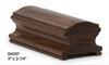 6400P Walnut Plowed Handrail
